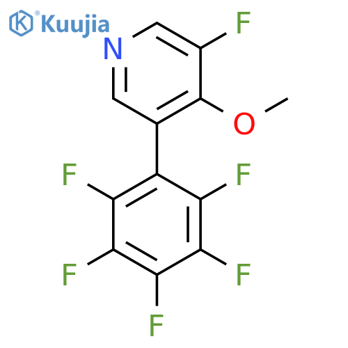 3-Fluoro-4-methoxy-5-(perfluorophenyl)pyridine structure