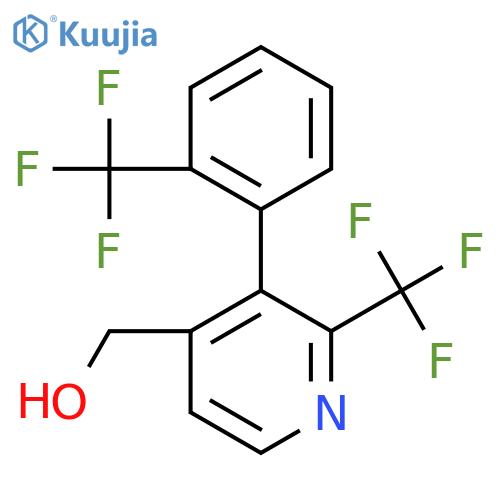 2-(Trifluoromethyl)-3-(2-(trifluoromethyl)phenyl)pyridine-4-methanol structure