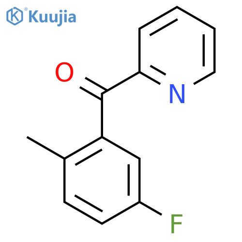 2-(3-Fluoro-6-methylbenzoyl)pyridine structure