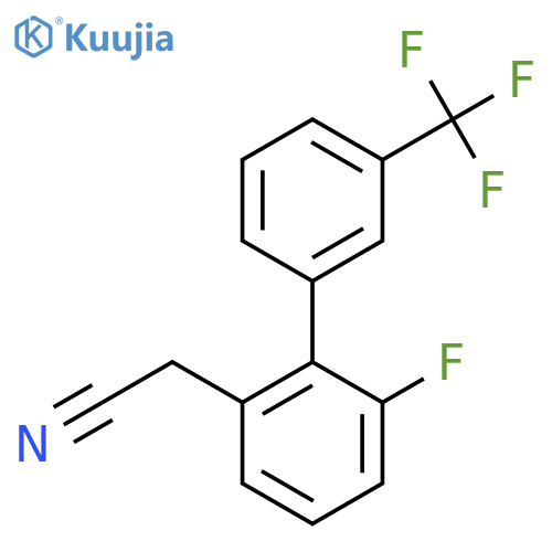 6-Fluoro-3'-(trifluoromethyl)biphenyl-2-acetonitrile structure