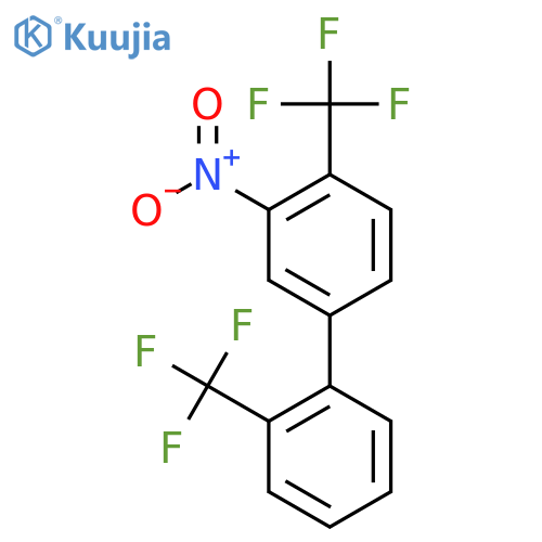 4,2'-Bis(trifluoromethyl)-3-nitrobiphenyl structure