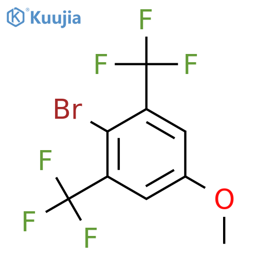 2-bromo-5-methoxy-1,3-bis(trifluoromethyl)benzene structure