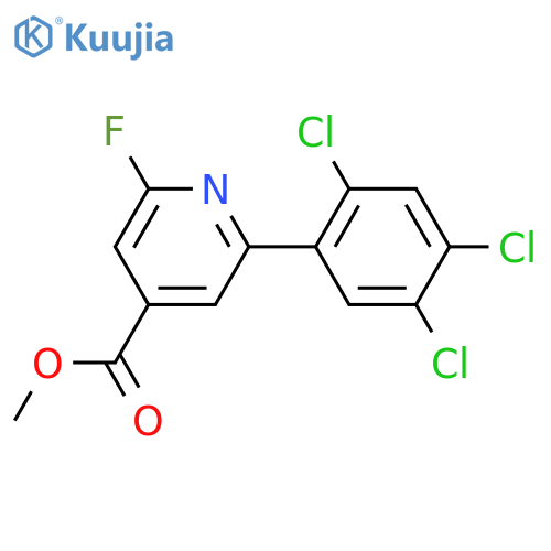 Methyl 2-fluoro-6-(2,4,5-trichlorophenyl)isonicotinate structure