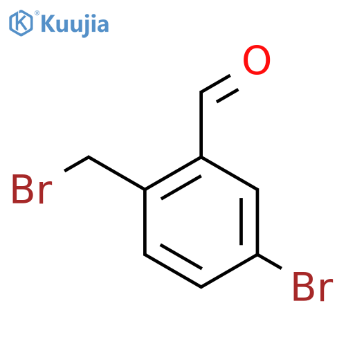 5-Bromo-2-(bromomethyl)benzaldehyde structure