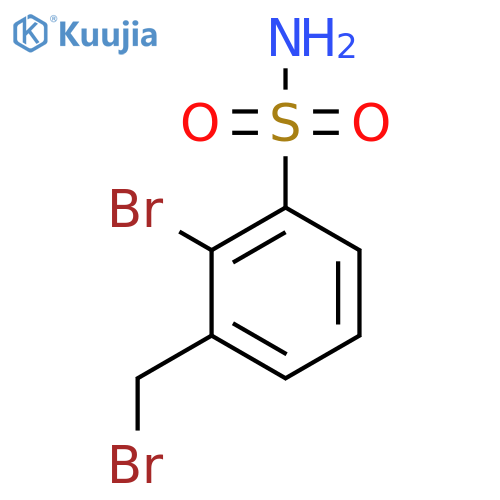 2-Bromo-3-(bromomethyl)benzenesulfonamide structure