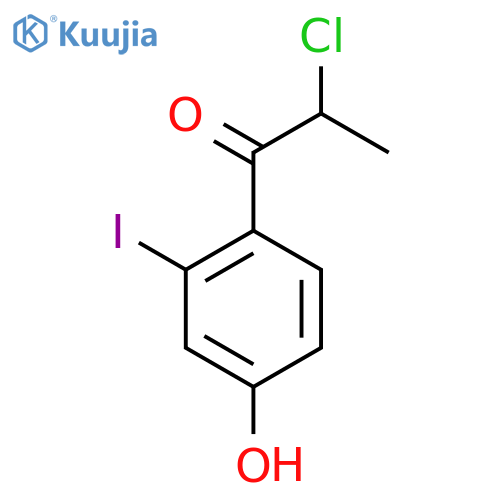 2-Chloro-4'-hydroxy-2'-iodopropiophenone structure