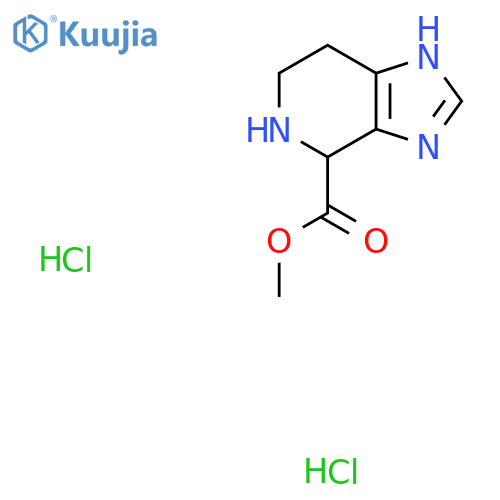 Methyl 4,5,6,7-tetrahydro-3H-imidazo4,5-cpyridine-4-carboxylate dihydrochloride structure