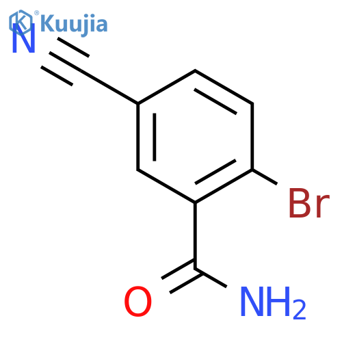 2-Bromo-5-cyanobenzamide structure