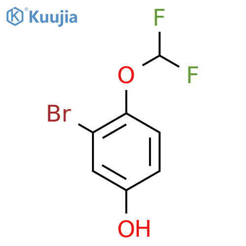 3-Bromo-4-(difluoromethoxy)phenol structure
