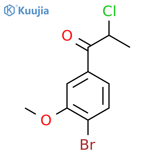 4'-Bromo-2-chloro-3'-methoxypropiophenone structure