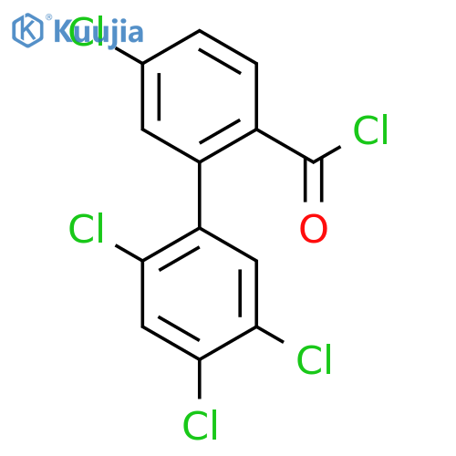 5,2',4',5'-Tetrachlorobiphenyl-2-carbonyl chloride structure