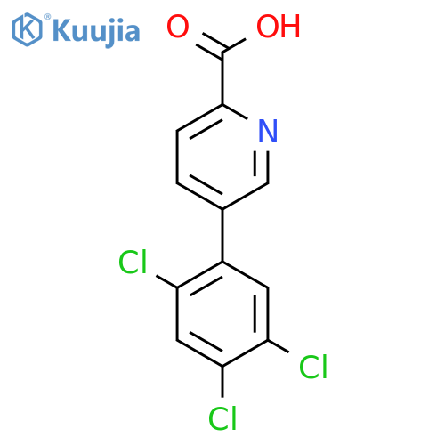 5-(2,4,5-Trichlorophenyl)picolinic acid structure