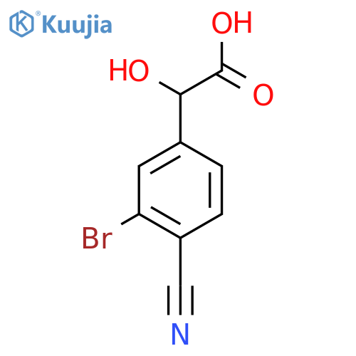 3-Bromo-4-cyanomandelic acid structure