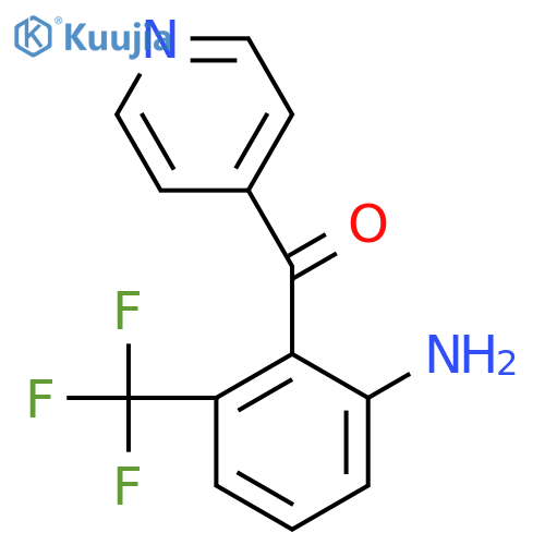 4-(2-Amino-6-(trifluoromethyl)benzoyl)pyridine structure