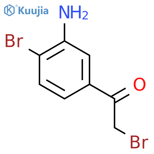 3'-Amino-2,4'-dibromoacetophenone structure