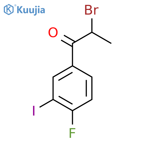 2-Bromo-4'-fluoro-3'-iodopropiophenone structure