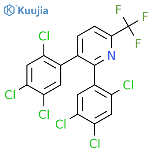 2,3-Bis(2,4,5-trichlorophenyl)-6-(trifluoromethyl)pyridine structure