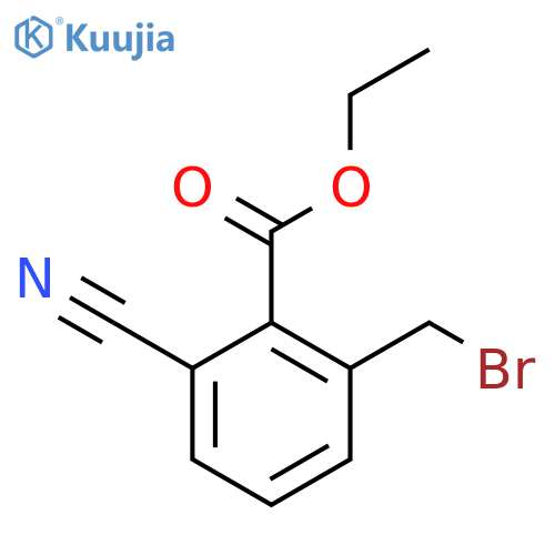 Ethyl 2-(bromomethyl)-6-cyanobenzoate structure