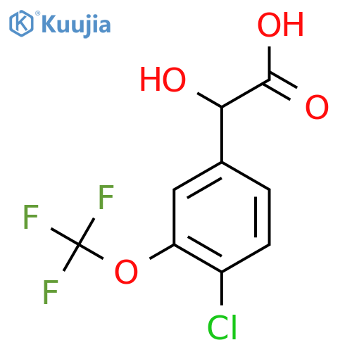 4-Chloro-3-(trifluoromethoxy)mandelic acid structure