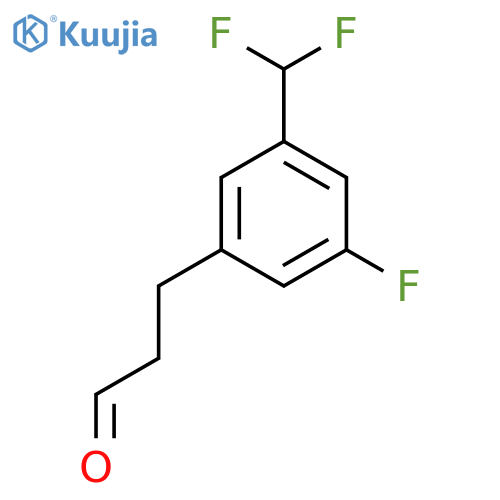 3-(3'-(Difluoromethyl)-5'-fluorophenyl)propionaldehyde structure