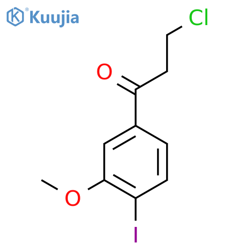 3-Chloro-4'-iodo-3'-methoxypropiophenone structure