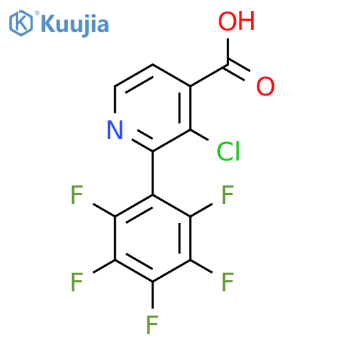 3-Chloro-2-(perfluorophenyl)isonicotinic acid structure
