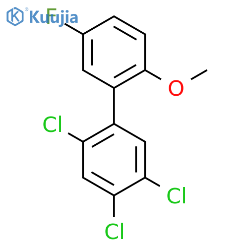 5'-Fluoro-2'-methoxy-2,4,5-trichlorobiphenyl structure