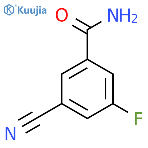 3-cyano-5-fluorobenzaMide structure