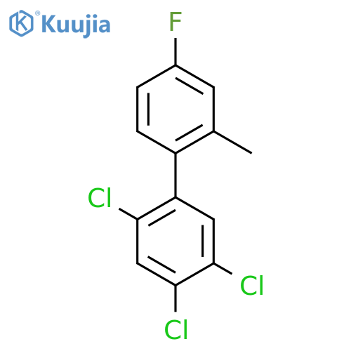 4'-Fluoro-2'-methyl-2,4,5-trichlorobiphenyl structure