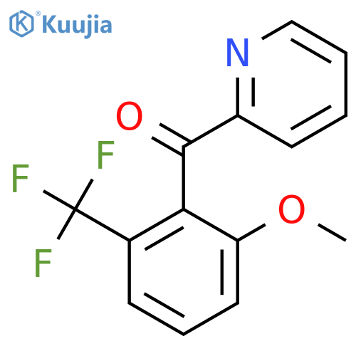 2-(2-Methoxy-6-(trifluoromethyl)benzoyl)pyridine structure