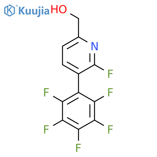 2-Fluoro-3-(perfluorophenyl)pyridine-6-methanol structure