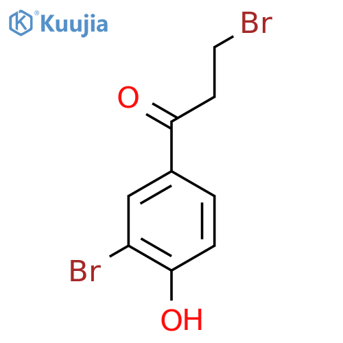3,3'-Dibromo-4'-hydroxypropiophenone structure
