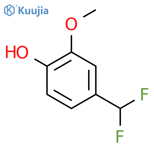 4-(Difluoromethyl)-2-methoxyphenol structure