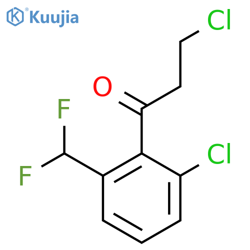 3,2'-Dichloro-6'-(difluoromethyl)propiophenone structure