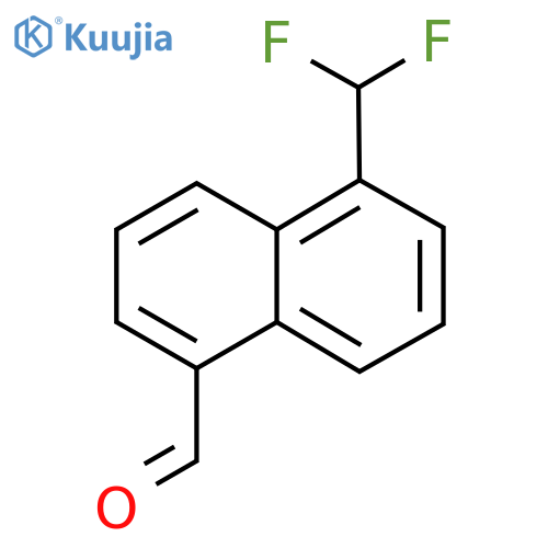1-(Difluoromethyl)naphthalene-5-carboxaldehyde structure