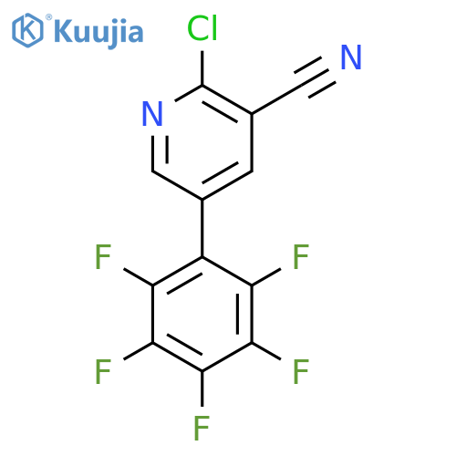 2-Chloro-5-(perfluorophenyl)nicotinonitrile structure