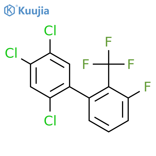 3'-Fluoro-2,4,5-trichloro-2'-(trifluoromethyl)biphenyl structure