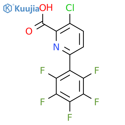 3-Chloro-6-(perfluorophenyl)picolinic acid structure