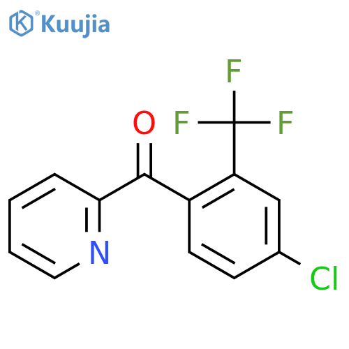 2-(4-Chloro-2-(trifluoromethyl)benzoyl)pyridine structure