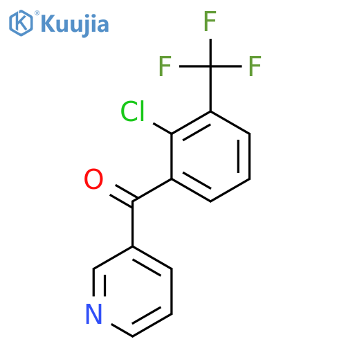 3-(2-Chloro-3-(trifluoromethyl)benzoyl)pyridine structure