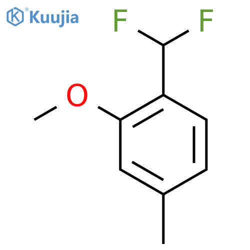 4-(Difluoromethyl)-3-methoxytoluene structure