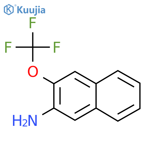 2-Amino-3-(trifluoromethoxy)naphthalene structure