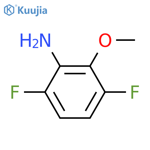 3,6-difluoro-2-methoxyaniline structure