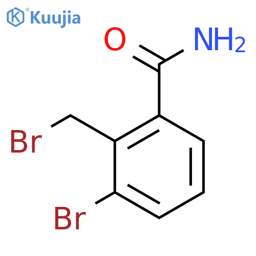 Benzamide, 3-bromo-2-(bromomethyl)- structure