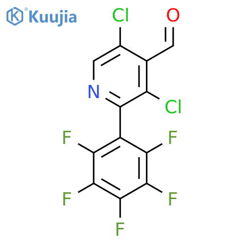 3,5-Dichloro-2-(perfluorophenyl)isonicotinaldehyde structure