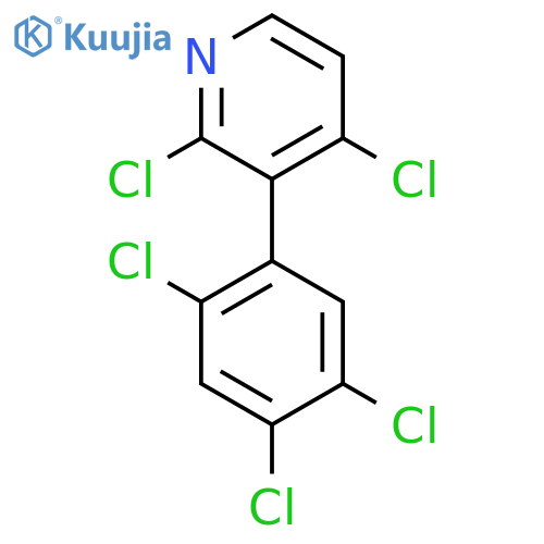 2,4-Dichloro-3-(2,4,5-trichlorophenyl)pyridine structure