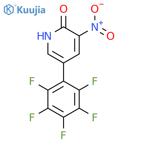 2-Hydroxy-3-nitro-5-(perfluorophenyl)pyridine structure