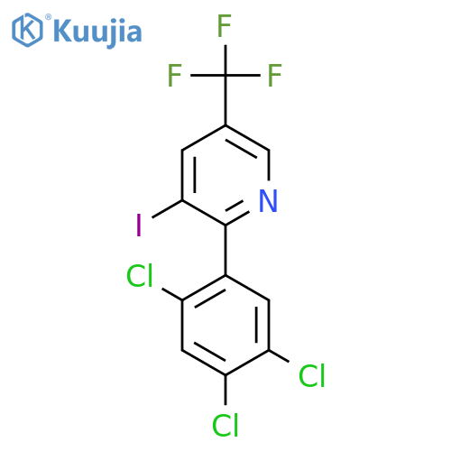 3-Iodo-2-(2,4,5-trichlorophenyl)-5-(trifluoromethyl)pyridine structure