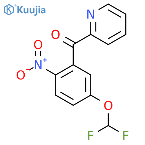 2-(5-(Difluoromethoxy)-2-nitrobenzoyl)pyridine structure