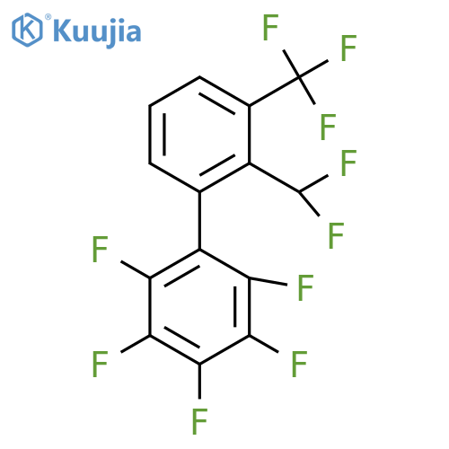 2'-Difluoromethyl-2,3,4,5,6-pentafluoro-3'-(trifluoromethyl)biphenyl structure